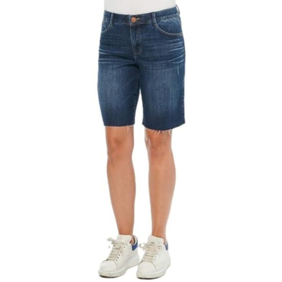 Democracy ab solution high rise retro raw hem Bermuda‎ shorts plus size 24 - Picture 1 of 9